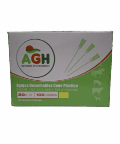 AGUJAS DESECHABLES CONO PLASTICO 20 X 1/2